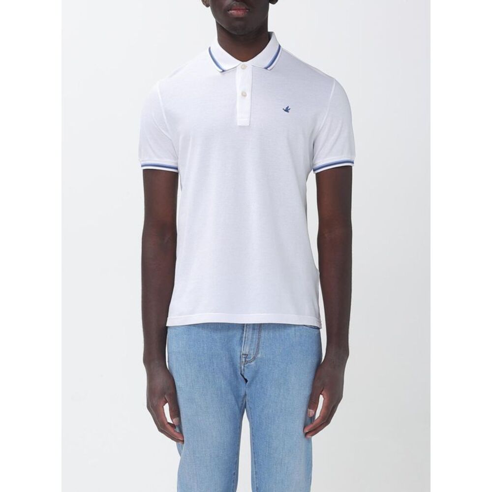 Brooksfield Men Cotton Polo Shirt With Logo Brooksfield